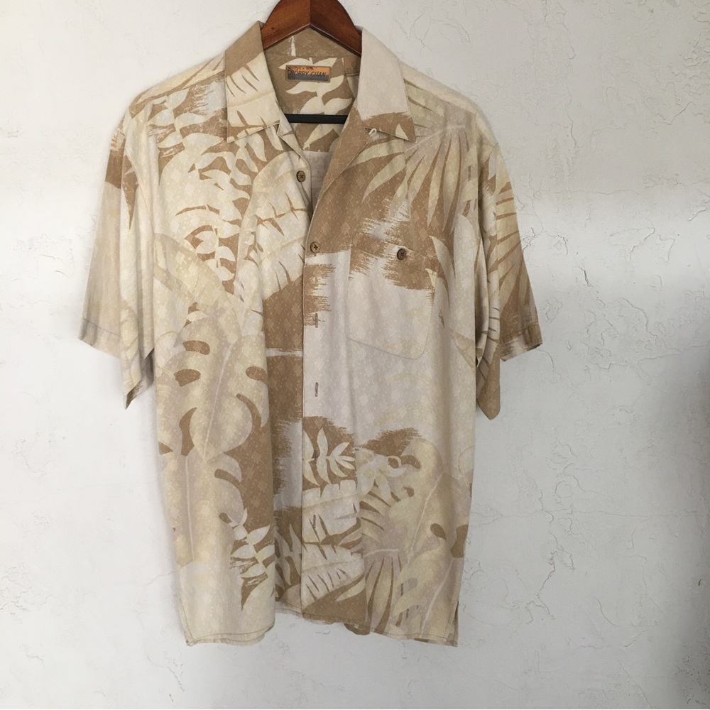 Bobby Chan Silk Men's Shirt Size Large
